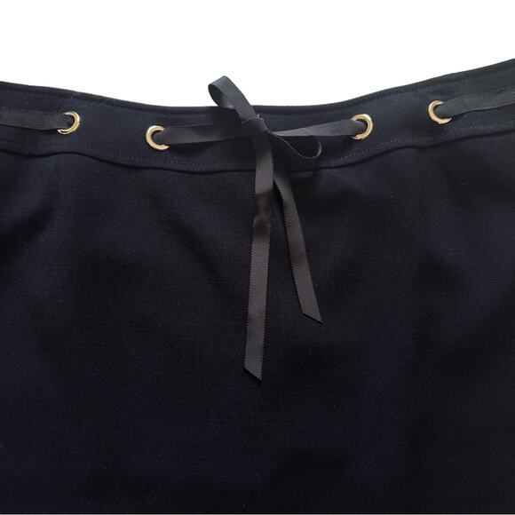 Tahari ASL Skirt Black Knee Length A-Line Business Career Work Skirt Size 14 - Picture 5 of 11